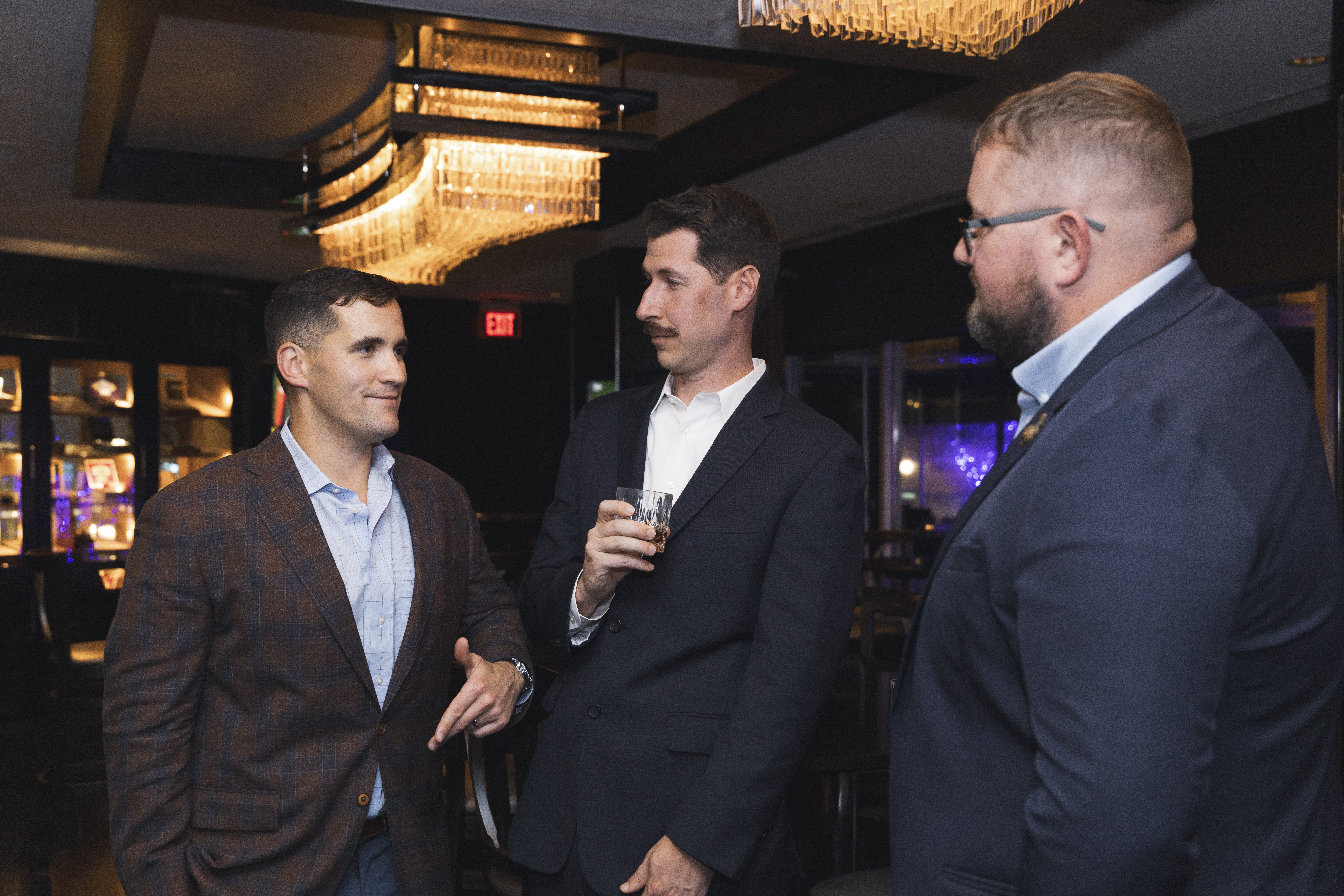3 Marines during Cocktail Hour